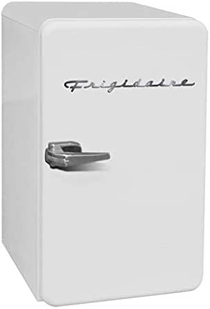 FRIGIDAIRE EFR372-WHITE 3.2 Cu Ft White Retro Compact Rounded Corner Premium Mini Fridge