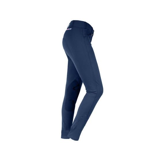 HORZE-Grand-Prix-Extend-Womens-Breeches-with-Leather-Kneepatch-DDB-24R36R