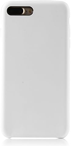 iPhone 7 Plus Case, Liquid Silicone Rubber Case with Ultra Protective Soft Microfiber Cloth Cushion Anti-scratch Protection for iPhone 7 Plus (SG-White)