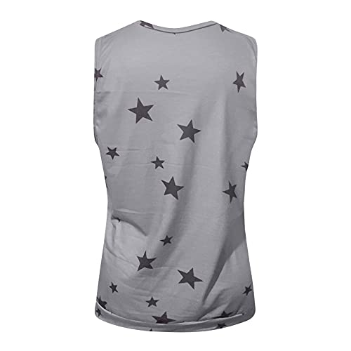 YHIIen Dames tank top T-shirt lang casual longshirt bovendeel mouwloos basic tank top tuniek casual los shirt top… - Image 5