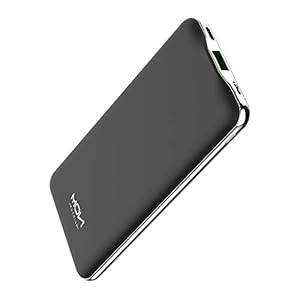 MOXNICE Powerbank 10000mAh Power Bank QC 3.0, PD 22.5W USB C externe accu voor iPhone, iPad, Samsung, Huawei (Zwart)