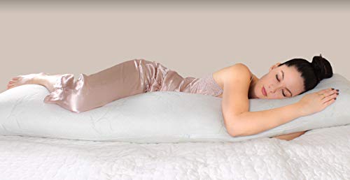 Enimay 7Heaven Luxury Full Size Body Pillow 100% CertiPUR-US Certified Shredded Memory Foam Made in USA (Adult) - Thumbnail 3
