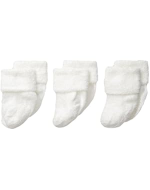 Unisex-Baby Chenille Cuff Socks (Pack of 3)