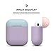elago Duo Silicone Case Compatible with Apple AirPods Case 1 & 2, Premium Protective Silicone, Supports Wireless Charging, 2 Caps + 1 Body [ Pastel Blue, Lovely Pink + Lavender ]
