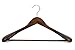 JS Hangerpiece 12 Gugertree Wooden Extra-Wide Shoulder Suit Coat Hangers Retro Black Finish