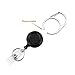 2Pack Retractable Badge Holder Reel Clip Carabiner with Keychain and Vertical Style Heavy Duty ID Card Holders BY Ahobson