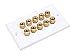 Monoprice 103539 Banana Binding Post Two-Piece Inset Wall Plate – White – Coupler Type For 5 Speakers