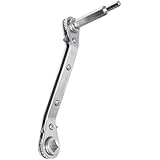 Uniweld 70074 Reversible Offset Ratchet Wrench with DHVA Dual Hex Wrench Adaptor