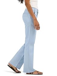Lee Women's Wrinkle Free Mid Rise Bootcut Pant, Shy