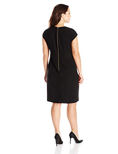 Calvin Klein Women's Plus-Size Shirt Dress with Gold Hardware - Image 4