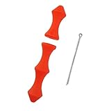 FlyArchery Archery Bowstring Finger Saver Quick Shot Finger Guard 1 Set - Multi Colors (Red)