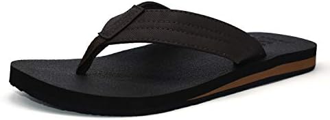 Mens Yoga Foam Flip Flops Arch Support Slip on Thong Sandals Summer Beach Shoes
