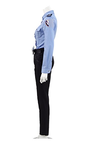 Hot FPS Online Game Policewoman Uniform Costume Shirt and Pants Cosplay Outfit - Image 3