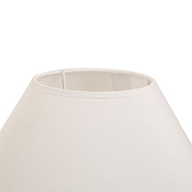 eUty Table Lamp for Living Room/ Bedroom Farmhouse Side Novetly Coral Table Lamp with Burlap Lamp Shade - 19.29" High 316QO090yHL