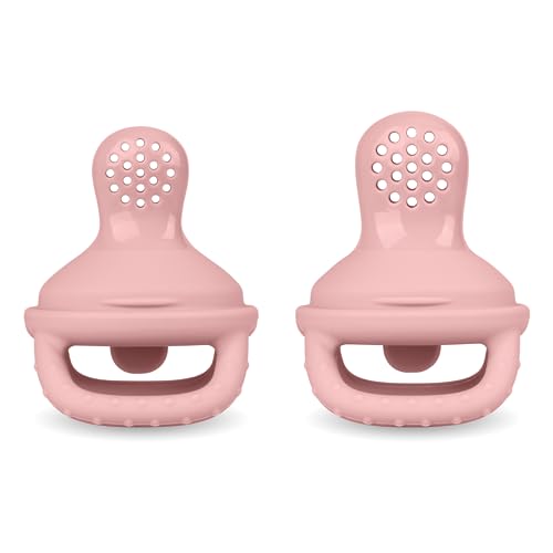 Baby Fruit Food Feeder Pacifier (2 Pack), Silicone Feeder and