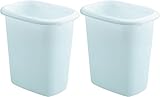 Rubbermaid Vanity Wastebasket,6-quart, 2 pack, White