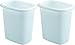 Rubbermaid Vanity Wastebasket,6-quart, 2 pack, White