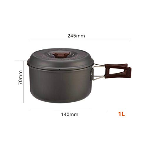 Bulin 24/13/11/8/4 PCS Camping Cookware Mess Kit Lightweight Backpacking Cooking Set Outdoor