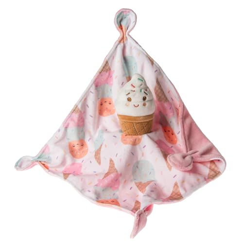 Mary Meyer Sweet Soothie Lovey Security Blanket, 10 x 10-inches, Ice Cream