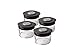 Christopher Kimball CK Storage Jar Set of 4, Spice, black