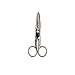 Klein Tools 2100-7 Electrician Scissors, Made in USA, Nickel-Plated Scissors with Stripping Notches, Made in USA, 5.25-Inch Snips for Datacom, Telecom, Electrical and Heavy-Duty Use