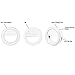 Selfie Ring Light, Eleist Rechargeable 36 LED Ring Light for Camera Selfie Ring Flash Fill Light for iPhone 7/7 Plus/6S Plus/6S/5S Galaxy S7/S7 Edge/S6/S6 Night Light Closet Light (White)