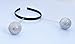NNasell Crazy Space Martian Antenna Headband Boppers - Halloween Party Accessory Costume addon (Silver)