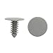uxcell 100pcs Plastic Trim Clips Bumper Front Door Rivets Fastener Gray 8mm for Car