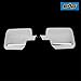 E-Autogrilles Triple Chrome Plated ABS Mirror Cover for 04-08 Ford F-150 (Do Not Fit XL,STX or 04 Heritage) (65-0300)