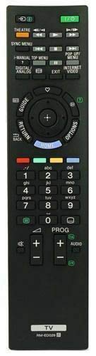 VINABTY RM-ED029 Remote Control Replacement fit for Sony TV KDL-40BX400 KDL-40W5810 KDL-55EX710 KDL-52V5810 KDL-37W5840 KDL-32EX43B KDL-40EX43B KDL-32EX40B KDL-40EX40B sub RM-ED035 RM-ED044 RM-ED045