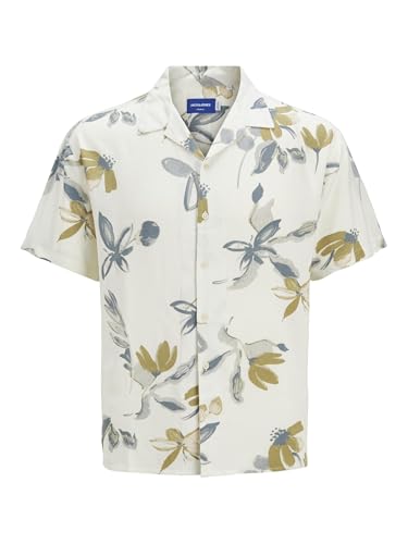 Jack & Jones Jorluke Varenna AOP Shirt da Uomo, Ballerino di Nuvola, S