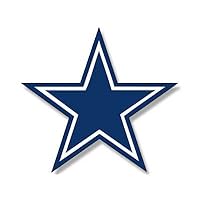 EricauBird 4x4 inch Blue Star Sticker -Dallas Cowboys Colors Logo Big dak Fan Love Football Easy to Apply and Removable