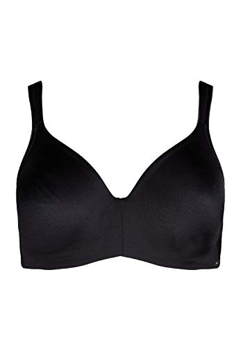 Huber Damen Bra Selection Bügel BH Bügel-BH, per Pack Schwarz (schwarz 7664), 75D(Herstellergröße: 75D)