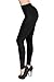SATINA High Waisted Leggings - 22 Colors - Super Soft Full, Black, Size One Size primary
