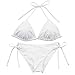 Century Star Women Tie Side Bottom Padded Top Triangle Bikini String Bathing Suit Two Piece Swimsuit