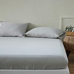 Simple&Opulence 100% Linen Fitted Sheet
