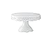 Gracie China 8-Inch Diameter x 4.5-Inch High Victorian Rose Fine Porcelain Round Pedestal Cake Stand Off White