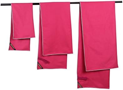 LANTEENSHOW Super Absorbent Lightweight Microfiber Quick Dry Towels For Travel Or Camping, 200GSM, 32 x 72-inch, Pink Color