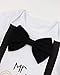 DONWEN Baby Boy First Birthday Outfit Mr Onederful Bowtie Romper + Shorts Bodysuit Cake Smash Outfits 6-12 Months