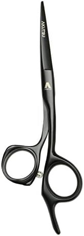 AKUTSU Professional Japanese Stainless Steel Razor Edge 5.5" 6.0" 6.5" Hair Cutting Scissors / Shears For Barber And Salon (6.5 inch)