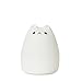 LUNSY Night Lights for Kids, Multicolor Silicone Soft Kitty Nursery Lamp, White & 7-Color Breathing 2 Light Modes, 12H Portable Use.