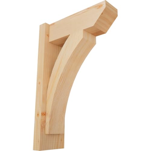 5 1/2"W x 14"D x 22"H Thorton Slat Smooth Outlooker, Douglas Fir