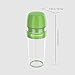 KITCHENDAO 2 in 1 Salad Dressing Shaker Container with Citrus Juicer, Dripless Pour, Leak-free, Soft Grip, Dishwasher Safe, BPA Free, Homemade Salad Dressing Bottle Mixer Measure, 350ml (1-1/2 Cups)