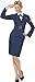 Smiffys Women WW2 Air Force Female Captain, Blue, L - US Size 14-16