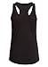 Womens Sun and Moon Yoga Black Loose Fit Tank Top Muscle Tee