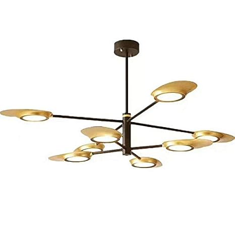Modern Sputnik Chandelier Ambient Light Painted Finishes Metal