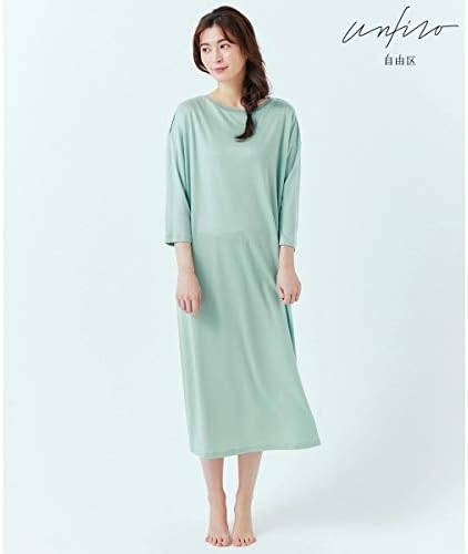 Amazon 自由区 L Jiyuku L Unfilo コンフィージャージー ワンピース 検索番号z77 ライトグリーン系 44 ワンピース チュニック 通販
