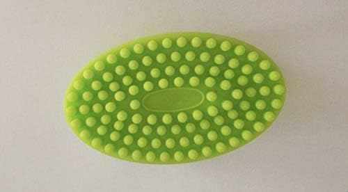 Bathtub shower silicone massage brush baby massage silicone bath brush for Face and Body silicone bath brush Super soft massage brush For All ages use available 1 pack (1 green) - Image 4