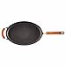 Rachael Ray Hard Anodized Nonstick 5-Quart Oval Saute Pan with Glass Lid, Orange
