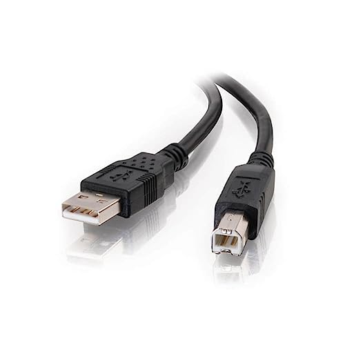 C2G Câble d'imprimante USB 2.0 A vers B Compatible avec imprimantes et scanners de HP, Epson, Brother, Samsung, Cannon et Tous Les Autres appareils USB A/B Noir 3 m